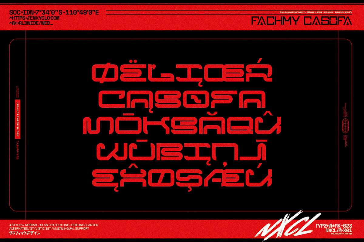 NCL Megrabs Font Family, a Sans Serif Font by Enxyclo Studio (Photo 10 of 19)
