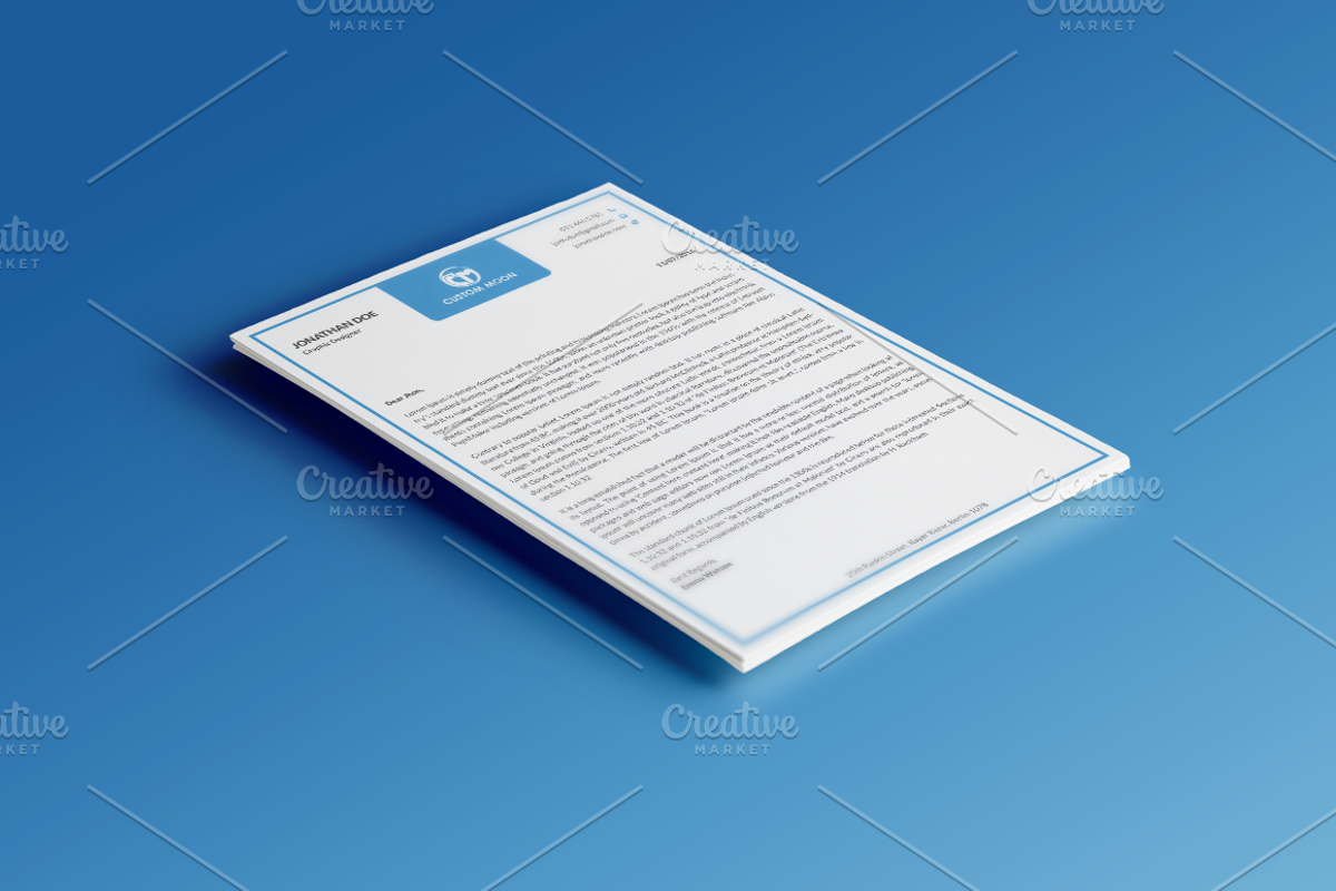(32% Off) Simple & Clean Letterhead, a Stationery Template by Pentaclay (Photo 6 of 8)