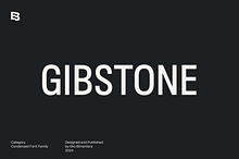 Gibstone; 16 Condensed Sans Fonts