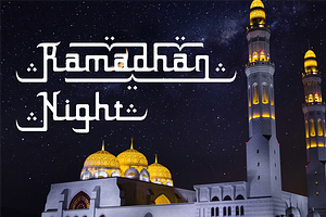 The Ramadhan - Arabic Font