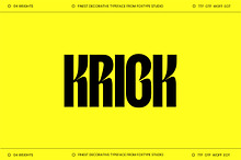 Krick Display Typeface