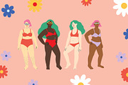 Women Body Positive Illustrations, a Healthcare Illustration by Katerina Osa (Thumbnail 10 of 13)