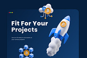 Cryptocurrency 3D Icons, an Object 3D Model by Azam Creative (Thumbnail 4 of 5)