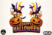 Happy Halloween PNG, an Illustration by DreamCafeArt (Thumbnail 3 of 7)