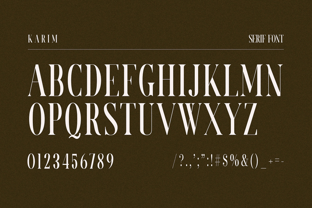 Karim Elegant Serif Font Typeface, a Serif Font by Perfectype (Photo 6 of 6)