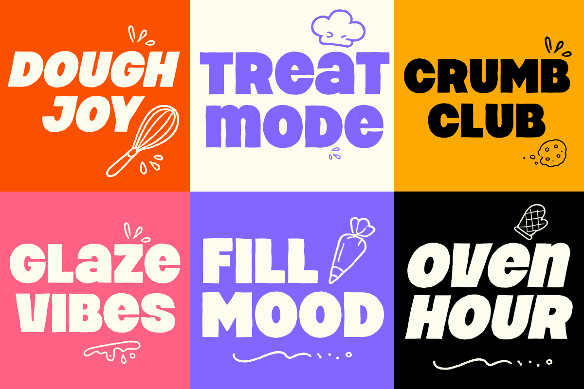 Pastry Bites - Bold Handwritten Font, a Sans Serif Font by Say Studio (Photo 5 of 10)