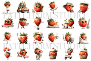 37 Strawberry Clipart, a Food Illustration by Pati Charm Studio (Thumbnail 2 of 8)