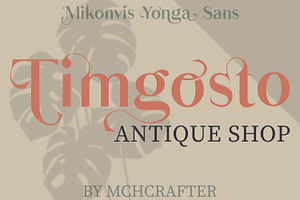 Mikonvis Yonga Sans Serif Typeface