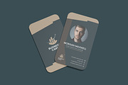 Vertical Business Card Mockup, an Advertising Mockup by YurnalisPerix (Thumbnail 5 of 5)