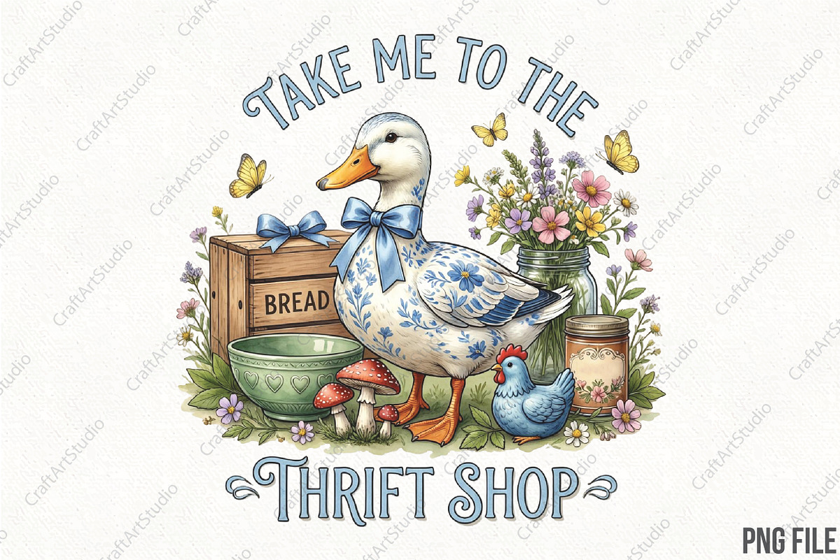 Take Me to the Thrift Shop PNG, an Illustration by CraftArtStudio (Photo 1 of 4)
