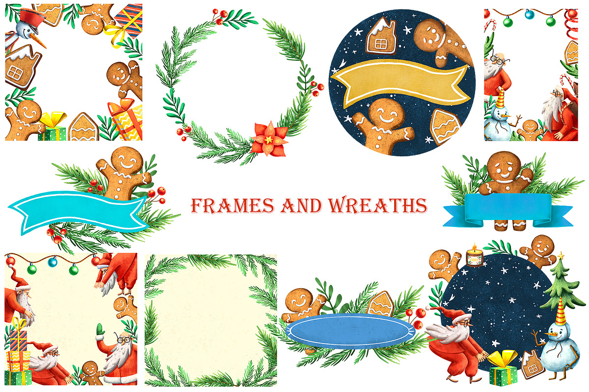 Christmas Story - Clipart Set, an Illustration by Mashamashastu (Photo 10 of 13)