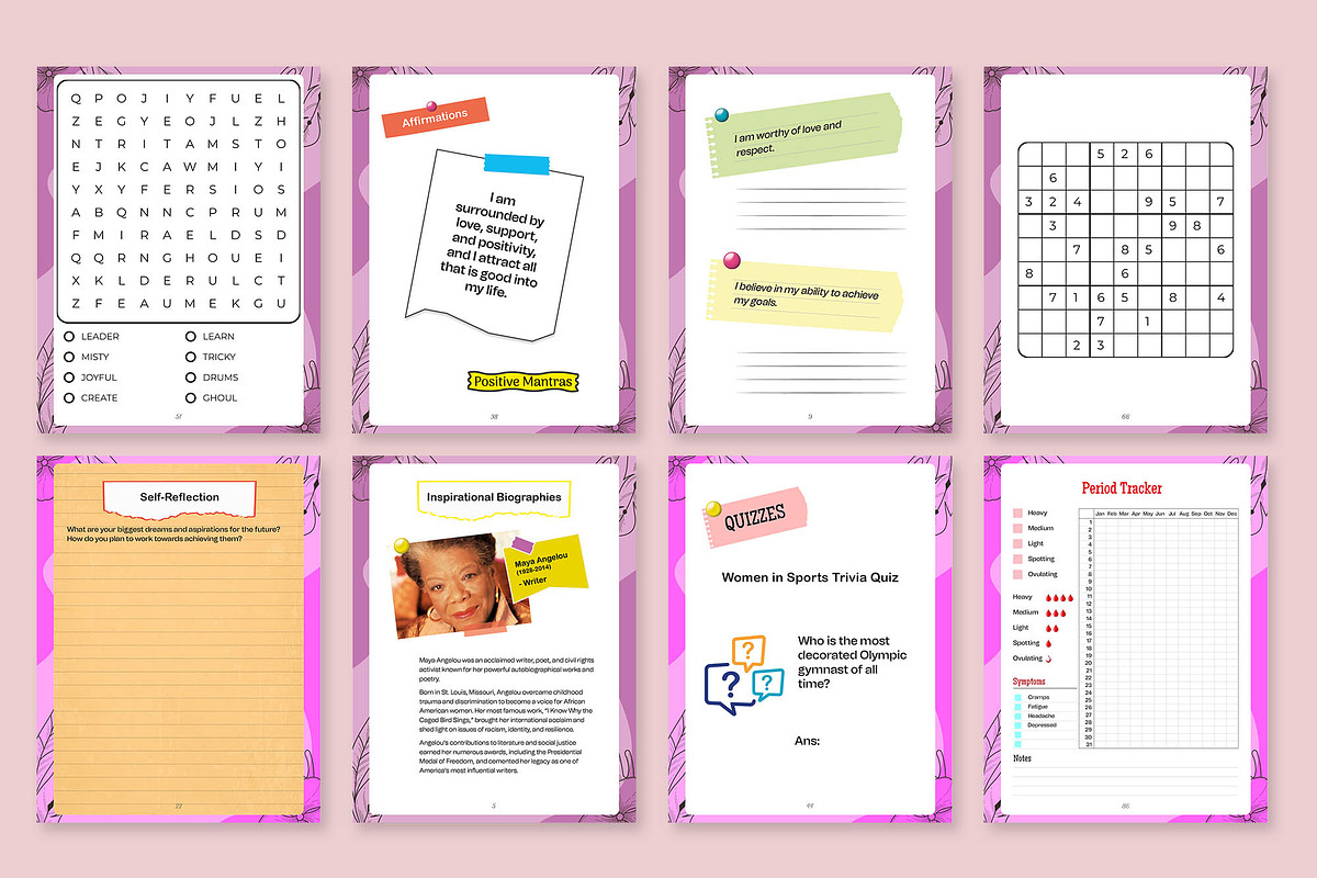 FemLegacy- Women's Day Activity Book, a Stationery Template by Graphic Template (Photo 3 of 4)