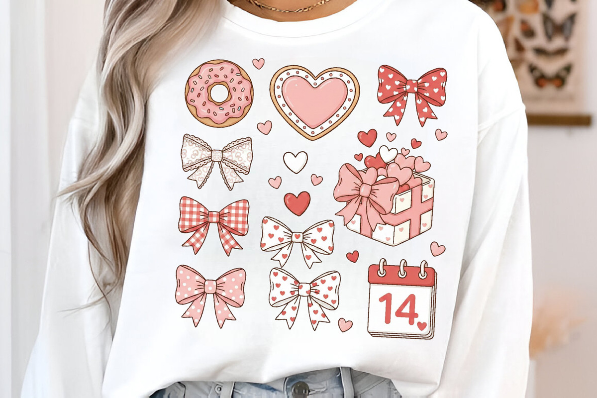 Valentine Coquette Bow Png, an Illustration by SinaCreation (Photo 7 of 10)