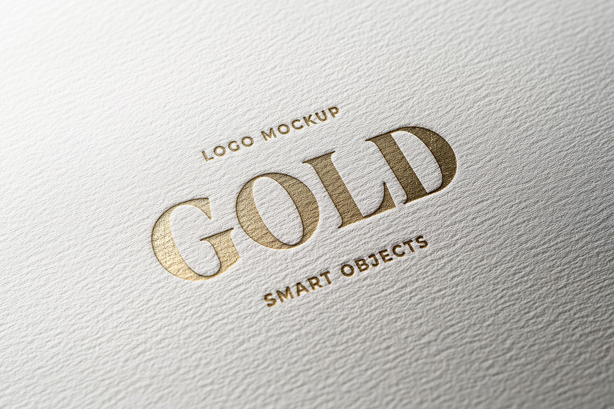 Gold Logo Mockup, a Mockup by Design Squad (Photo 1 of 4)