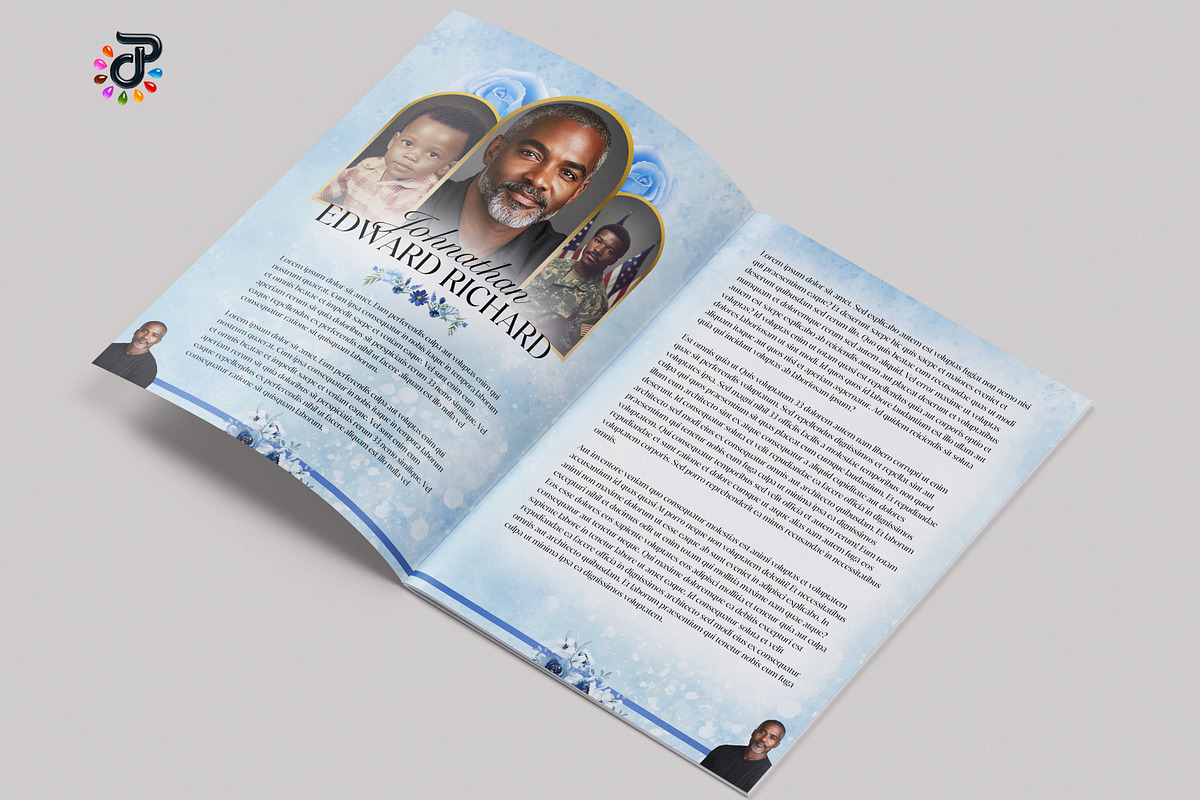 Elegant Canva Obituary Template, a Brochure Template by Protech Design ENT (Photo 6 of 9)
