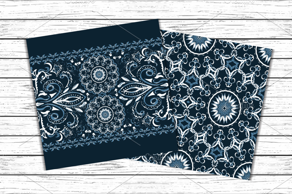 Set of  watercolor seamless patterns, a Pattern Graphic by Natikka Art (Photo 3 of 3)
