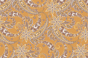 Damask Paisley floral fabric pattern, a Background Graphic by antalogiya (Thumbnail 2 of 4)