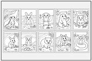 Underground Animals Coloring Pages, an Animal Illustration by Lamia Emad (Thumbnail 2 of 5)