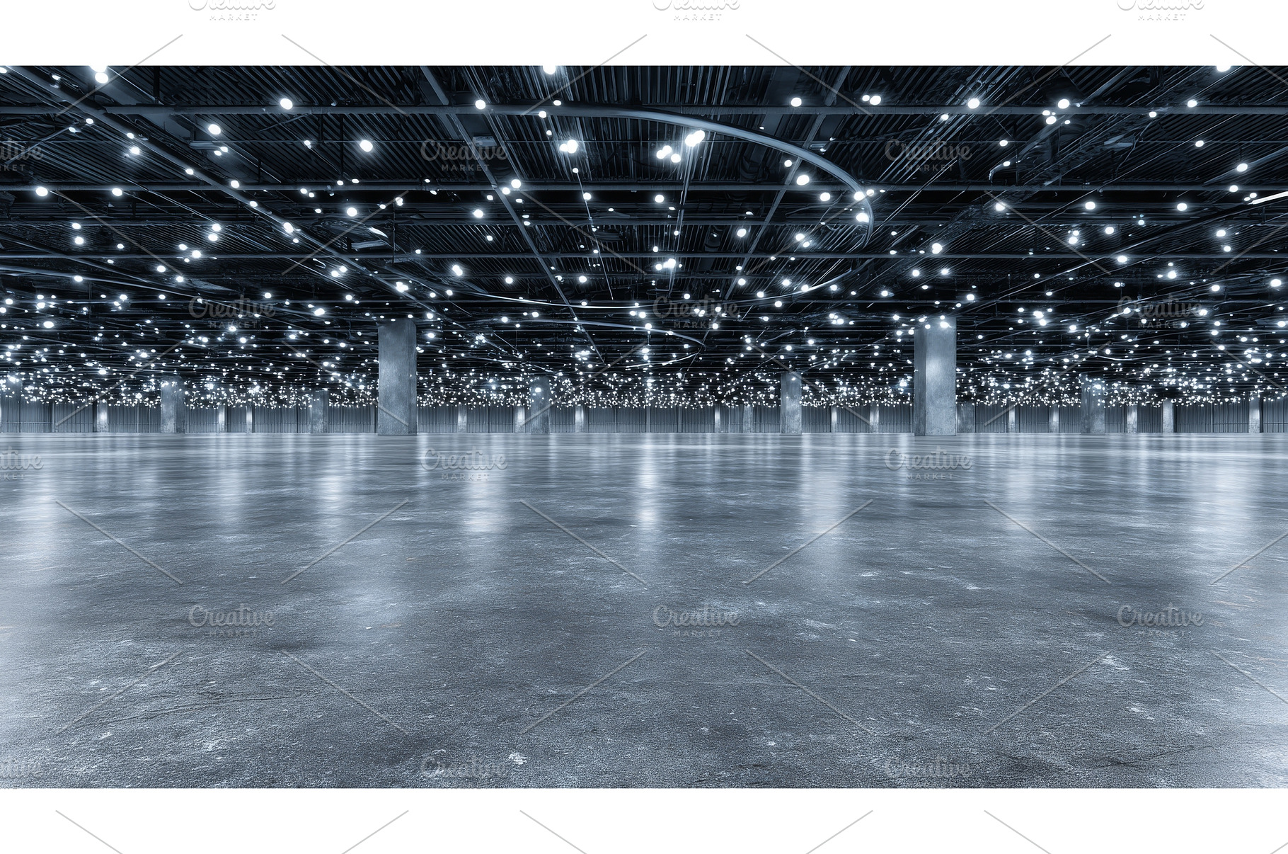 A metal structure on the ceiling of, an Industrial Photo by ZinetroN