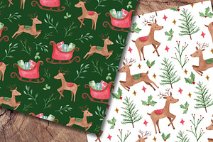 Christmas Watercolor Papers