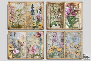 Spring Flower Field Junk Journal