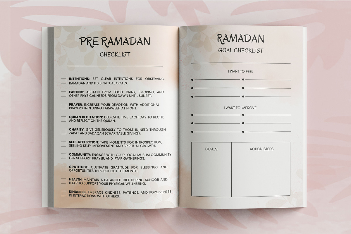Ramadan Planner 2026 Canva Template, a Print Template by Book2bees (Photo 4 of 4)