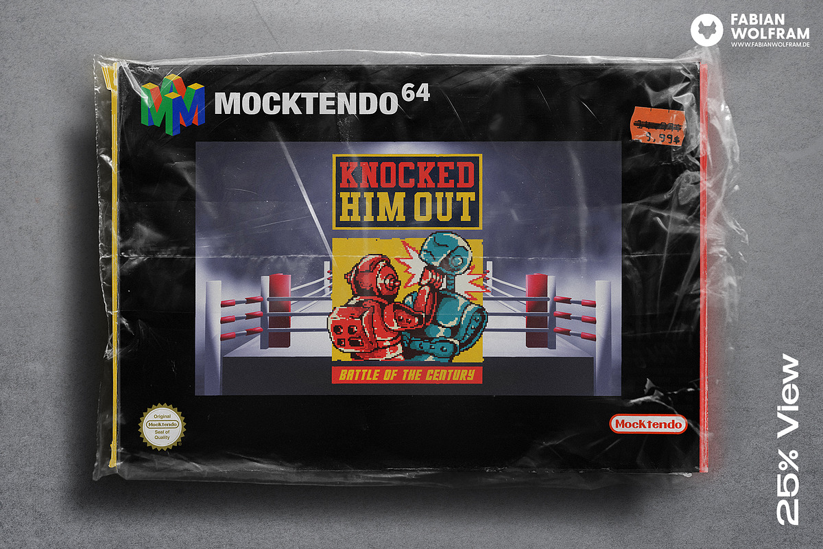 Nintendo N64 Cartridge Mockup, a Packaging Mockup by Fabian Wolfram (Photo 6 of 17)