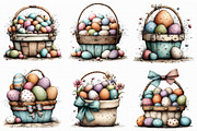 Easter Gift Basket Clipart, an Illustration by Libby Wishes (Thumbnail 4 of 9)