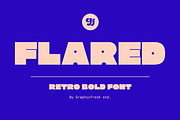 Flared - The Bold Retro Font, a Sans Serif Font by Graphicfresh (Thumbnail 1 of 10)
