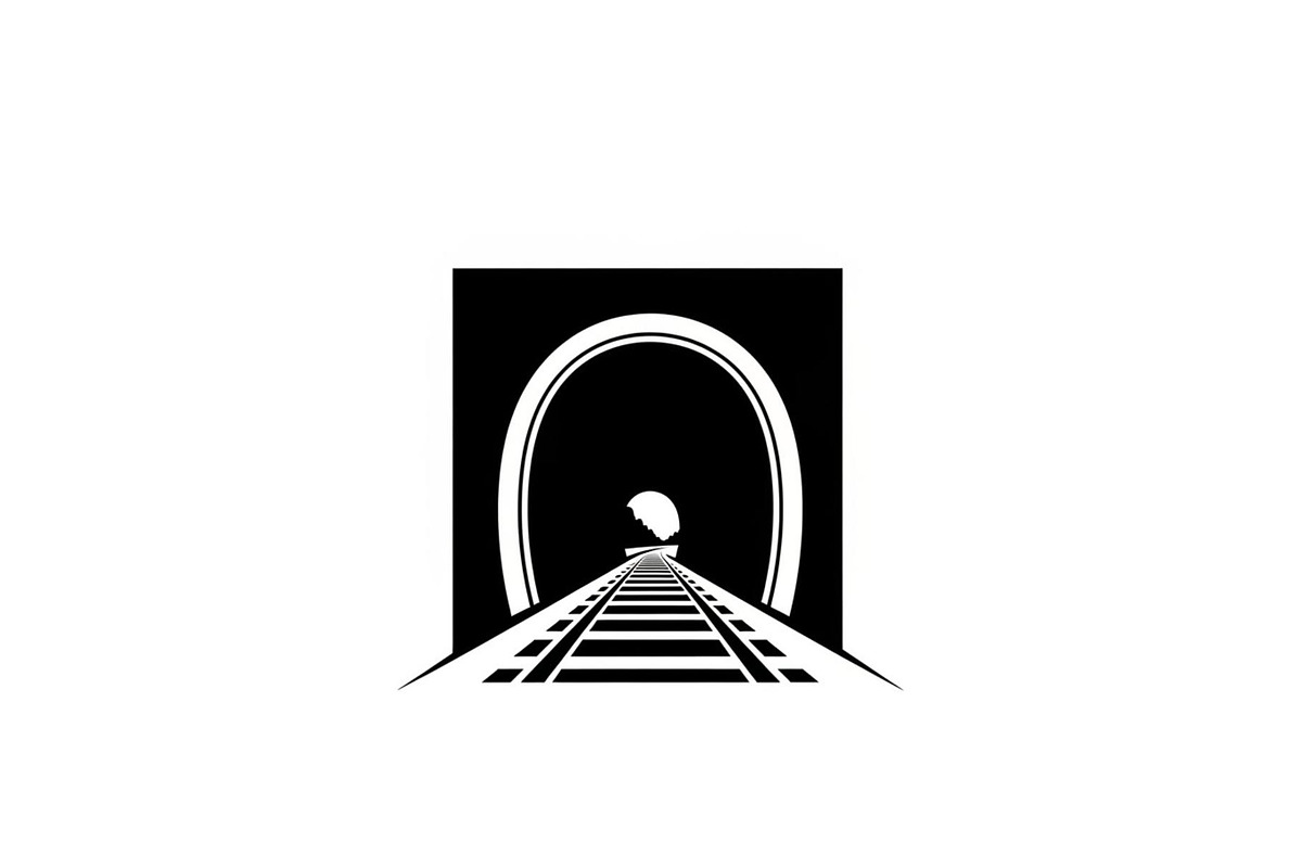 Train Tunnel Silhouette Bundle, a Graphic by hafijul (Photo 6 of 15)