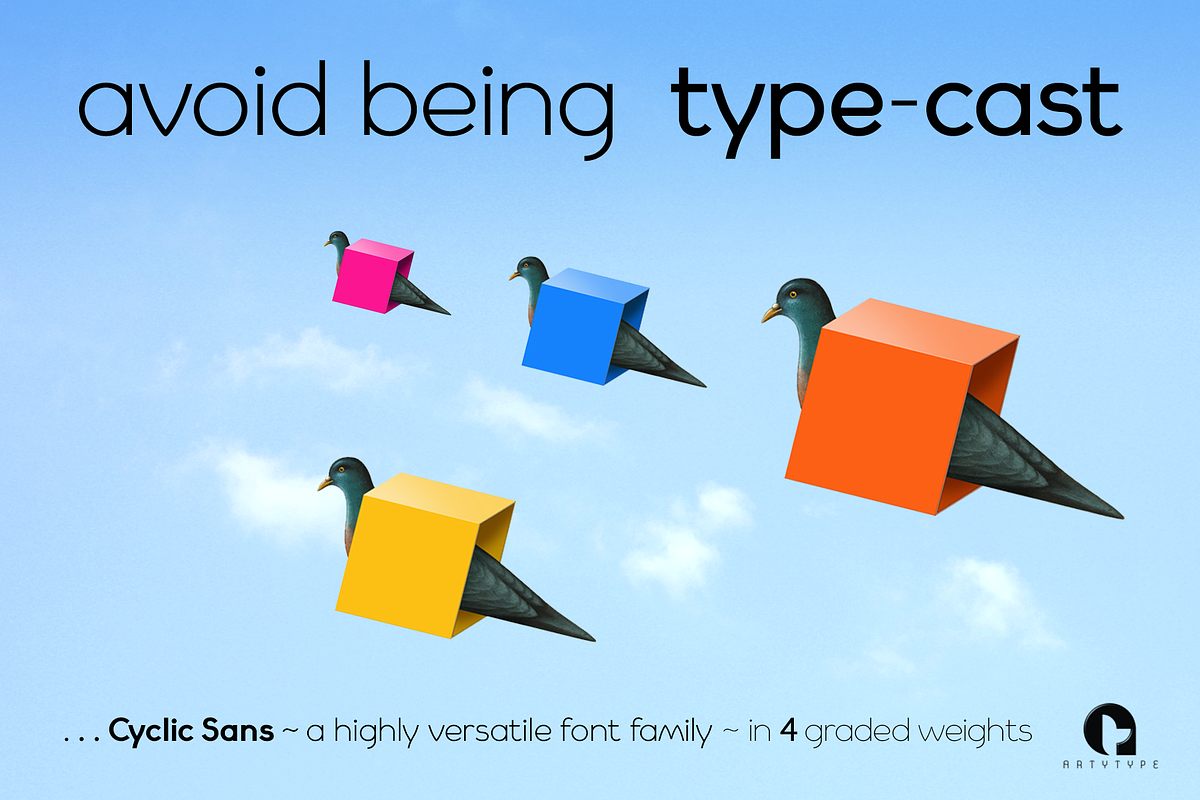 Cyclic Sans, a Sans Serif Font by ArtyType (Photo 3 of 5)