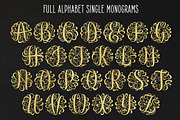 Monogram Script Single, a Symbol Font by Royaltype (Thumbnail 1 of 6)