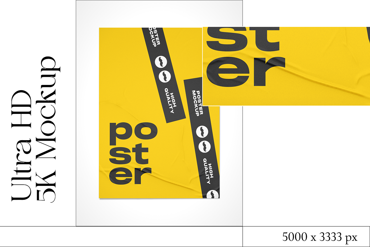 Glued Poster Mockup, a Mockup by Mockupdaddy (Photo 5 of 21)