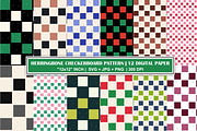 Christmas Checkerboard Pattern Set, a Pattern Graphic by Gfx Expert Team (Thumbnail 1 of 3)