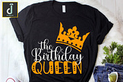 The birthday queen svg, birthday svg, a Graphic by Designmountain (Thumbnail 3 of 6)