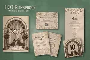 LOTR Inspired Wedding Templates