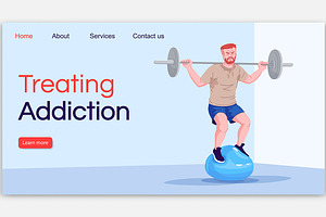 Treating Addiction Landing Page