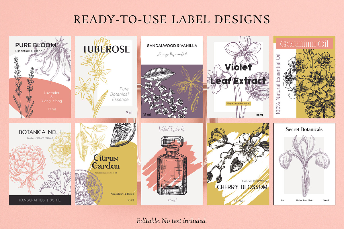 Botanical Beauty & Spa Branding Kit, a Healthcare Illustration by Yevheniia (Photo 9 of 12)