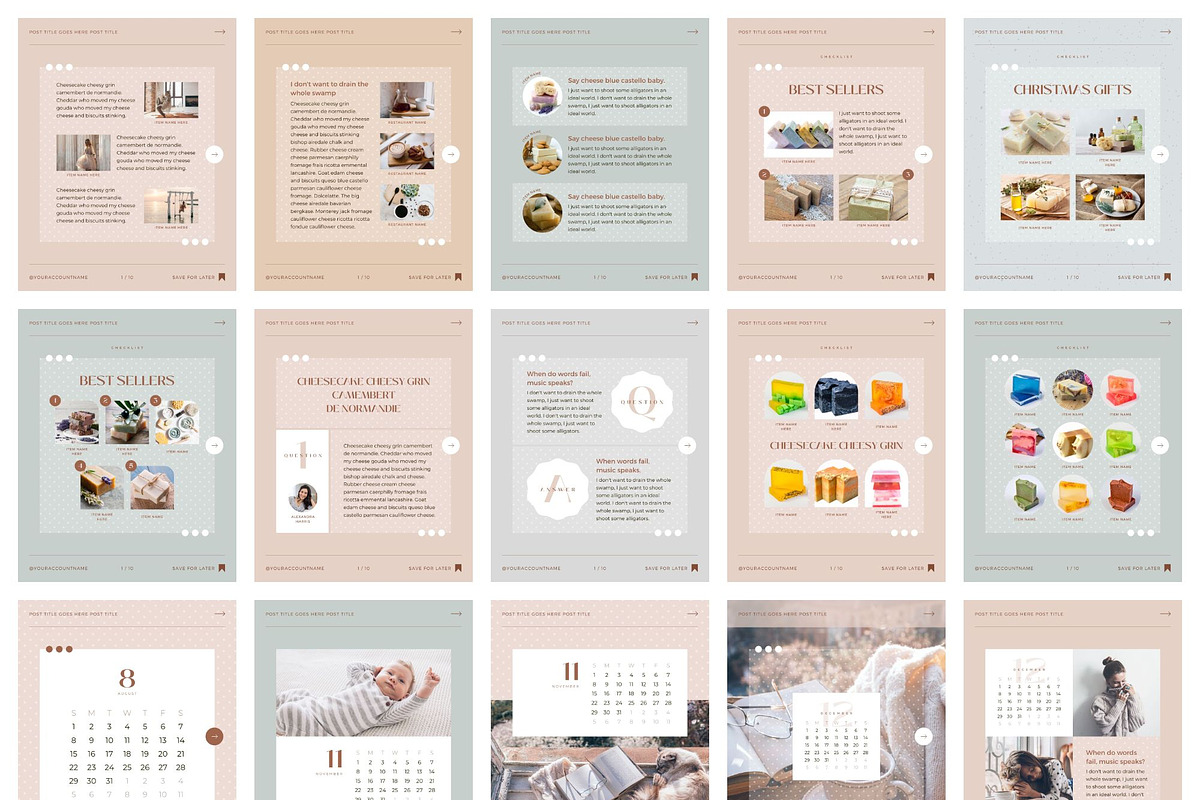 Instagram Post Story Template Dot, a Social Media Template by Keikoya (Photo 6 of 18)