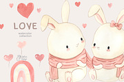 LOVE. Valentine's day collection, an Animal Illustration by OlliArtDesign (Thumbnail 12 of 16)