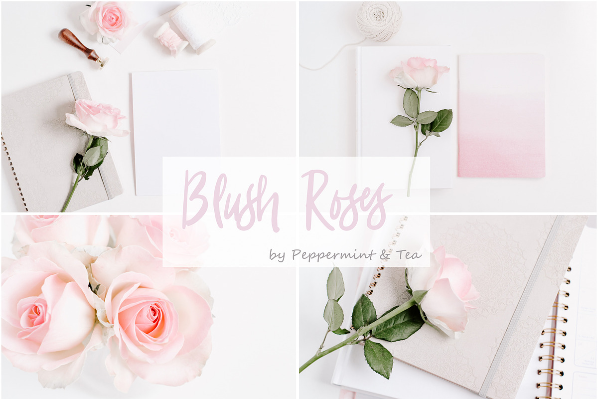 Blush Roses Bundle, an iPhone Mockup by Peppermint &Tea (Photo 1 of 5)
