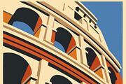 Rome Italy Travel with Colosseum, an Illustration by rarrarorro (Thumbnail 3 of 3)