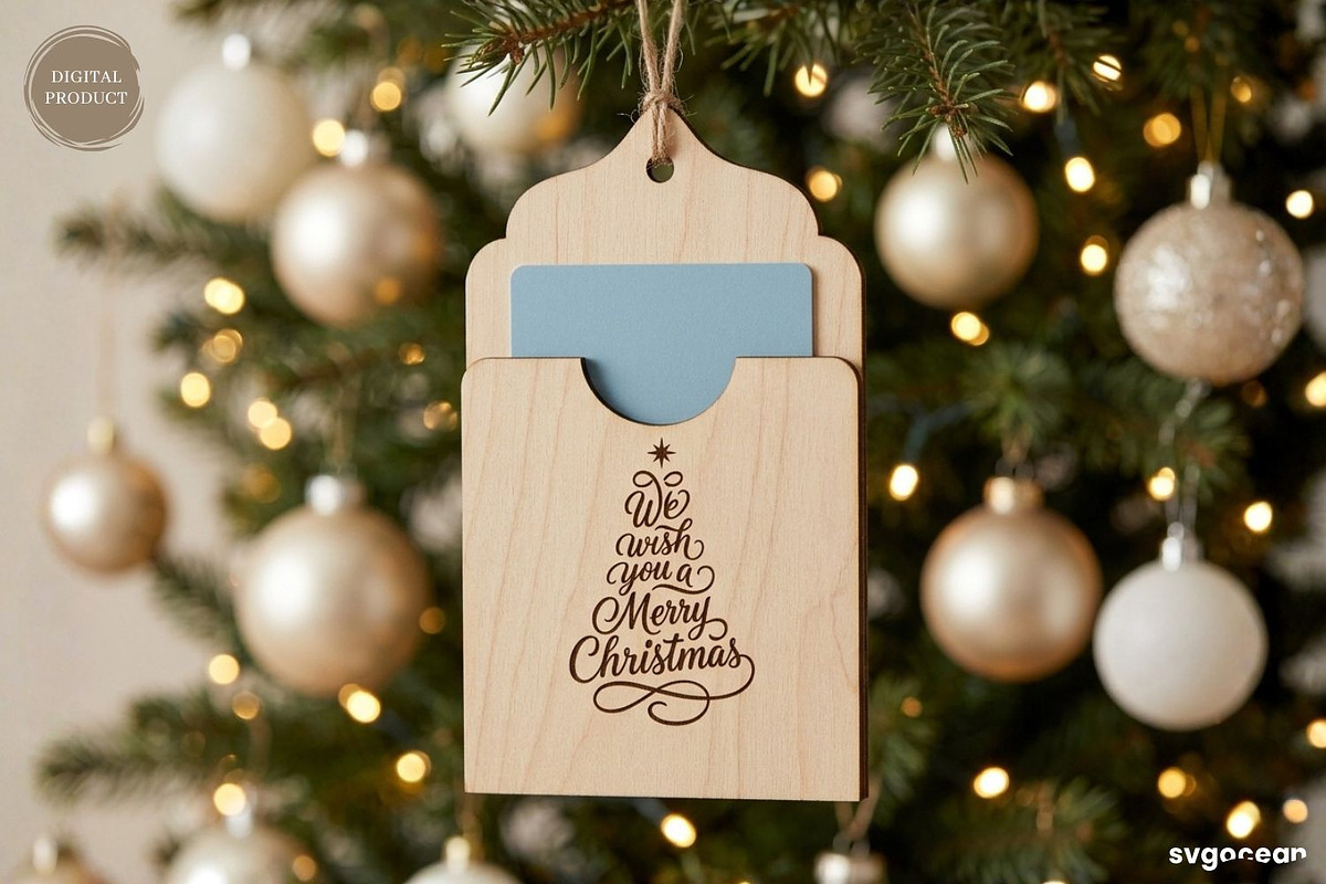 Christmas Card Holders SVG Bundle, a Decorative Illustration by svgocean (Photo 16 of 25)