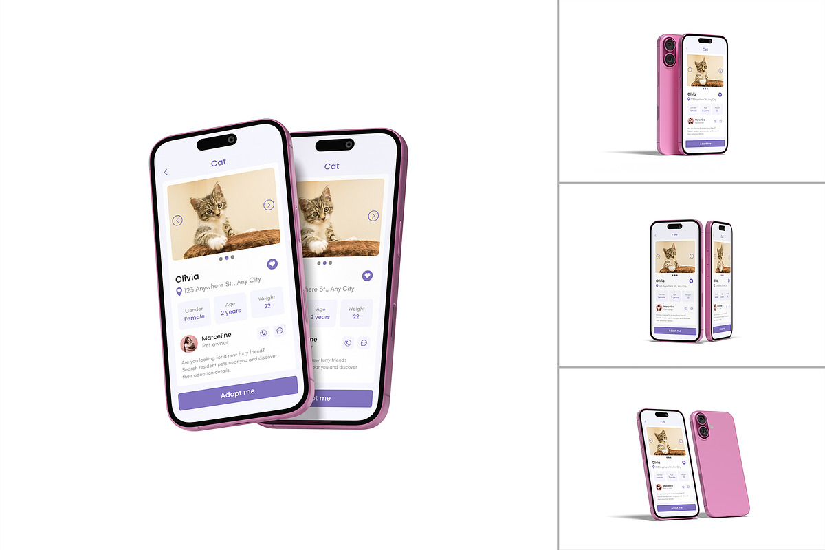 iPhone 16 Mockup, an iPhone Mockup by suciamairastd (Photo 1 of 5)