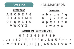 Fox Line Pastel &Fox Line Font Duo