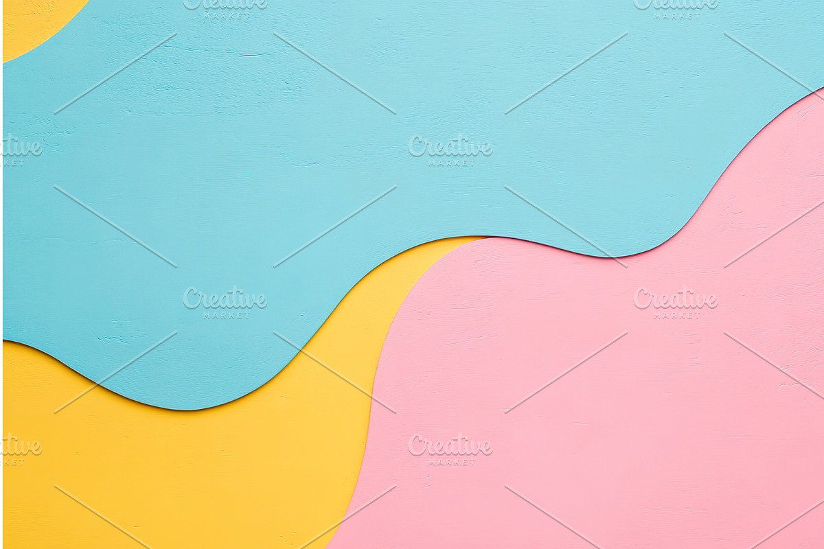 Abstract colorful wavy patterns in, an Illustration by Lermont51