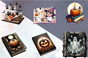 Halloween Books Sublimation Clipart, an Illustration by SVGArt (Thumbnail 8 of 8)