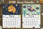 2020 Forest Calendar Template, a Stationery Template by Gulnara Sabirova (Thumbnail 6 of 12)