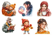 Black Family Christmas Clipart, an Illustration by Daily.Designs (Thumbnail 4 of 4)