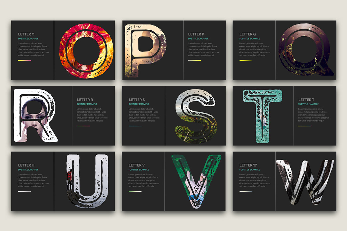 Alphabet | Keynote Presentation, a Presentation Template by Zacomic Studios